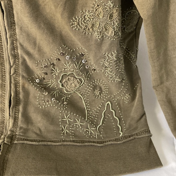 Y2K Vertigo Paris distressed embroidered tracksuit size L - Picture 5 of 13